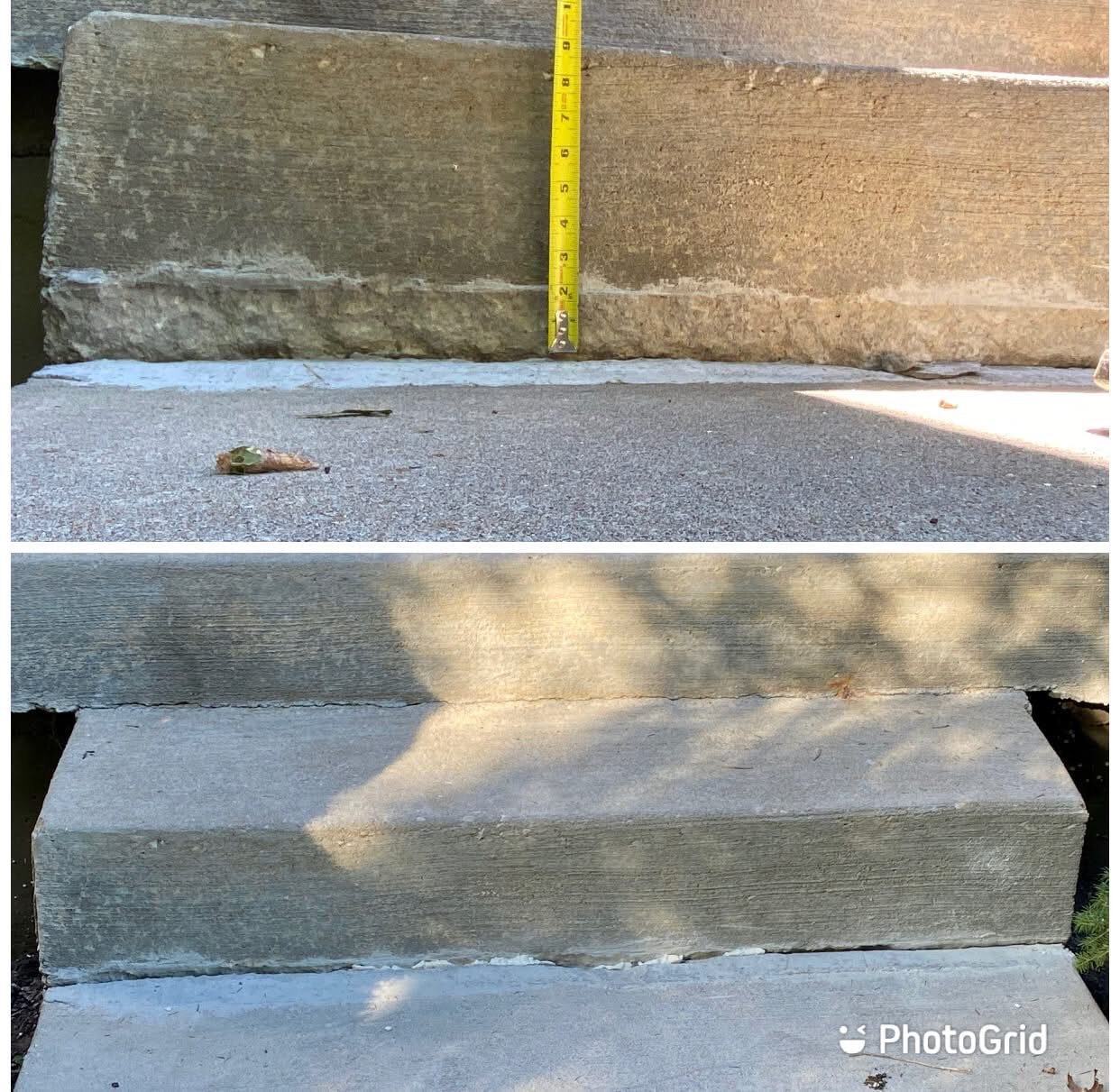 Concrete slab raised tight back to level