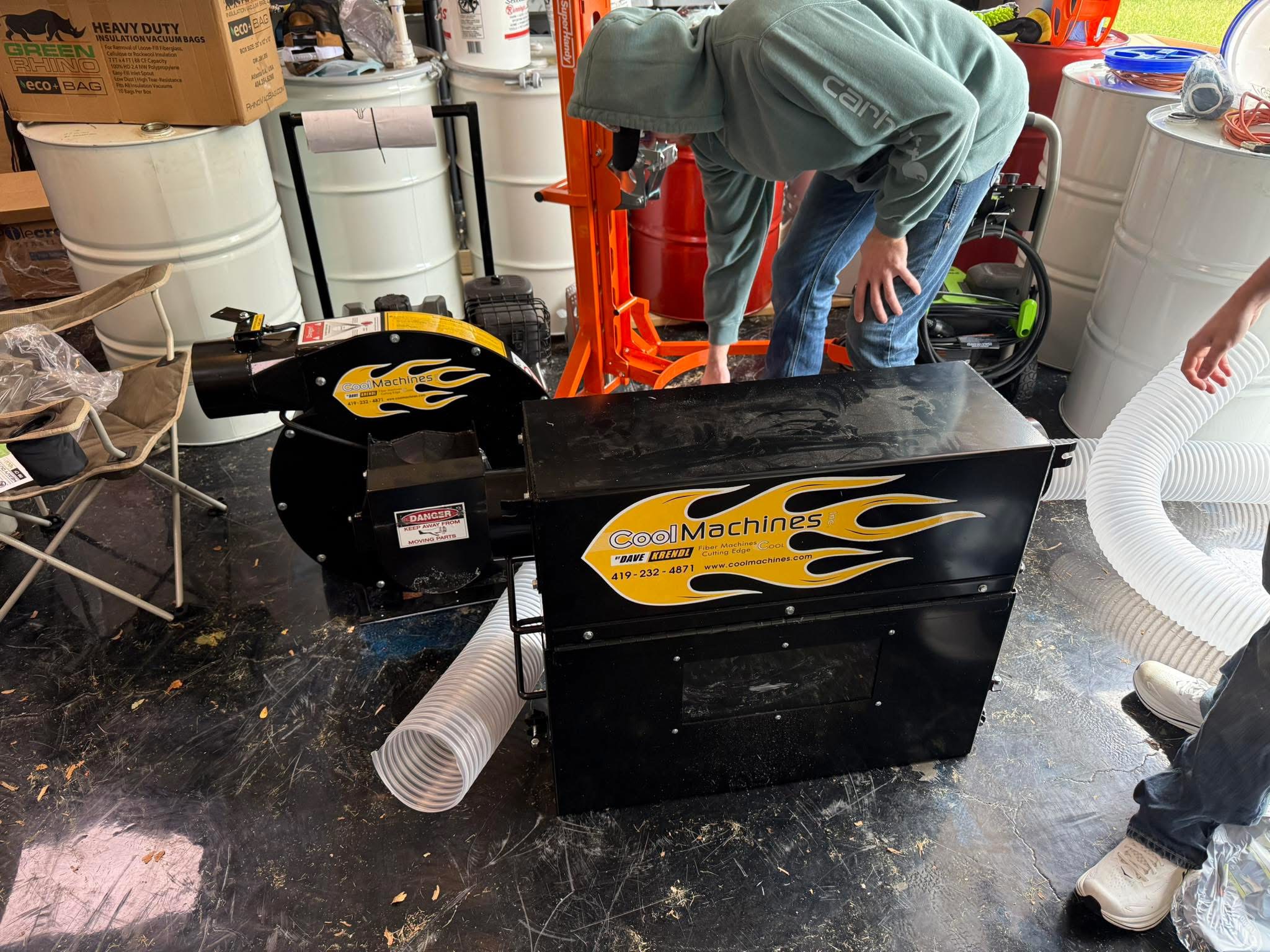 Cool Machines insulation removal vacuum equipment